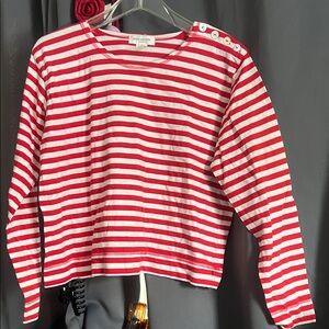 Red and White Striped Shirt